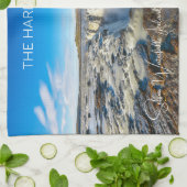 Douanenaam Selfoss Waterfall, IJsland Theedoek (Gevouwen)