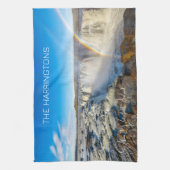 Douanenaam Selfoss Waterfall, IJsland Theedoek (Verticaal)