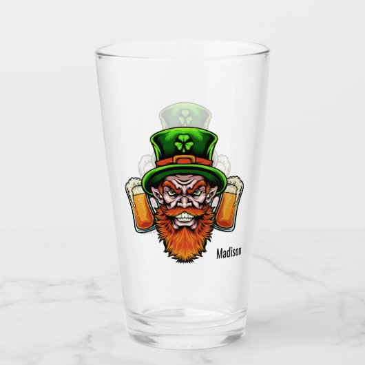 Douanenaam St. Patrick's Day pint glass Glas (Voorkant)
