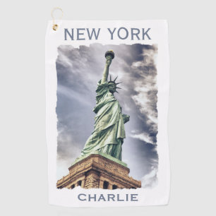 Douanenaam Statue of Liberty golf towel Golfhanddoek