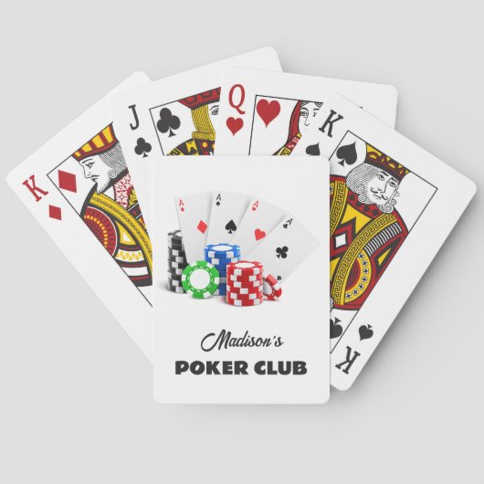 Douanenaam & Tekstpook/Casino Pokerkaarten (Achterkant)