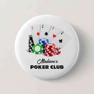Douanenaam & Tekstpook/Casino Ronde Button 5,7 Cm