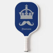 Douanenaam van koning der Mustaches Pickleball Paddle (Achterkant)