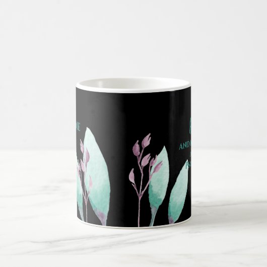 Douanenaam Waterverf Botanisch Blauwgroen Ben nog Koffiemok (Center)