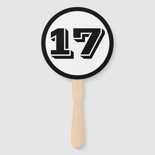 douanenummer handwaaier (Voorkant)