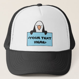 DOUANEPENGUIN MET DOUANETEL,<YOUR TEXT HERE> TRUCKER PET