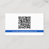 Douanepolitieagent Wetshandhaving Logo QR Code Visitekaartje (Achterkant)