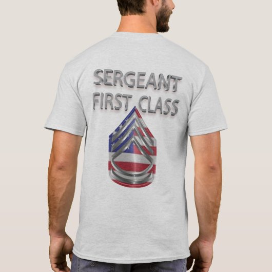 Douanerang sergeant eerste klas t-shirt (Achterkant)