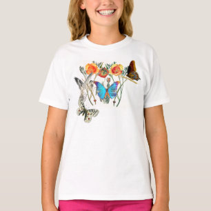 DOUANNAAM T-SHIRT VOOR MEISBUTTERFLIES EN BIRD