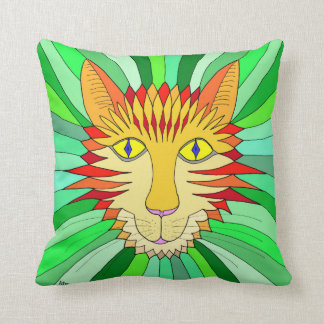 Double afbeelding Catty McCatFace Kussen