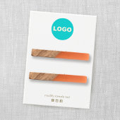 Double Ajouter Logo Clip à cheveux Barrette