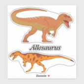 Double Allosaurus Sticker Sheet (Vel)