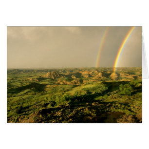 Double arc-en-ciel sur Painted Canyon à Theodore
