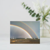 Double arc en ciel sur Traverse City Carte postale (Debout devant)