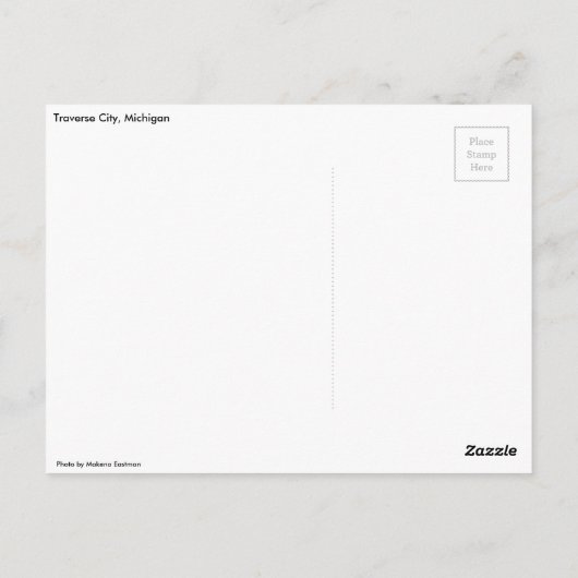 Double arc en ciel sur Traverse City Carte postale (Dos)