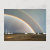Double arc en ciel sur Traverse City Carte postale (Devant)