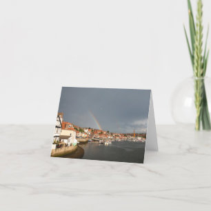 double arc-en-ciel, Whitby, Royaume-Uni - carte po