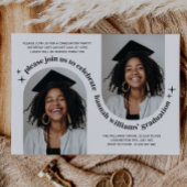 Double Arc Photo Girl Graduation Invitation