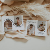 Double Arc Photo Invitation conjointe Anniversaire