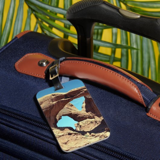 Double Arch Desert Photo Bagagelabel (Voorkant Insitu 1)