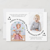 Double Arch Photo Joint Birthday Kaart (Voorkant)