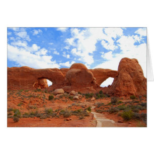 Double Arches, Parc National Des Arches, Utah, Car