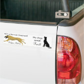 Double autocollant : PAS un berger/chien parle (Sur camion)