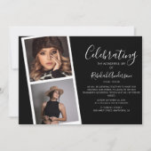 Double Bande de Photos | Invitation de Mémorial de (Devant)