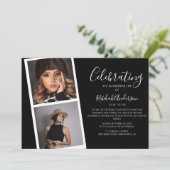 Double Bande de Photos | Invitation de Mémorial de (Debout devant)