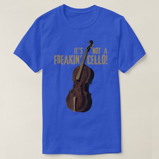 Double Bass Funny Jazz Instruments Music 1 T-shirt (Design voorkant)