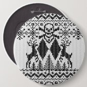 Double Black Diamonds Crossbones Extreme Ugly Ronde Button 6,0 Cm (Voorkant /achterkant)