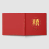 Double Bonheur Chinois Mariage Rouge Et Or (Complet)