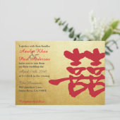 Double Bonheur Faire-part de mariage chinois (Debout devant)