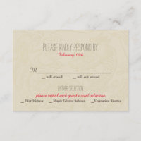 Double Bonheur Faire-part de mariage chinois - RSV