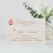 Double Bonheur Faire-part de mariage chinois - RSV (Debout devant)