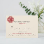 Double Bonheur Faire-part de mariage chinois - RSV (Debout devant)