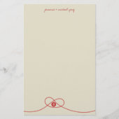 Double Bonheur noeud papeterie Mariage chinois (Devant)