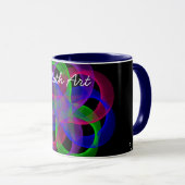 Double boucle Math géométrique Art Café Mug (Devant droit)