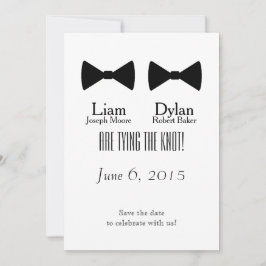 "Double Bow Stropdassen" Sla de data op Save The Date