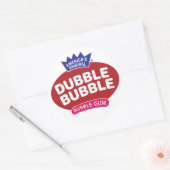 Double Bubble Bubble gum logo Ronde Sticker (Envelop)