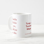 Double Buble Gum Tongue Tourner Mug (Devant gauche)