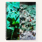 Double cahier spirale abstrait bleu,Calming blue (Devant)