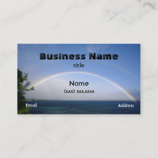 Double carte d'arc-en-ciel de Maui