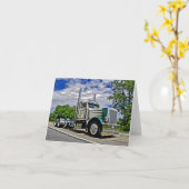 Double carte de note de D Peterbilt 379 (Fleur jaune)