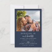 Double carte de prière bleue pour les funérailles (Devant)