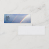 Double carte de profil d'arc-en-ciel (Devant / Derrière)