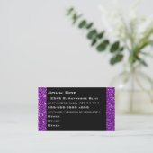 Double carte de visite de frontière d'améthyste (Debout devant)