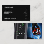 Double carte de visite de norme de volt de vivats (Devant / Derrière)