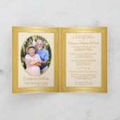 Double carte d'invitation d'anniversaire de photo (Intérieur)