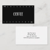 Double carte perforée de café de fidélité de (Devant / Derrière)